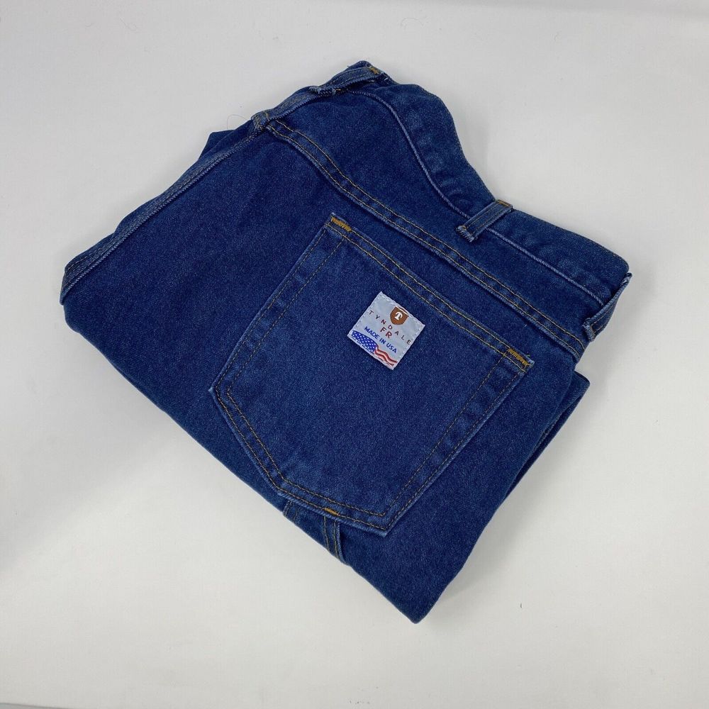 TYNDALE FRMC 40 x 32 Made In The USA Men’s Flame Fire Resistant Denim Blue Jean‎